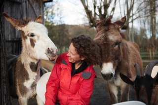 Valerie with her animals / France
